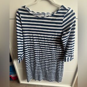 Lilly Pulitzer Navy and White Striped Women's Dress